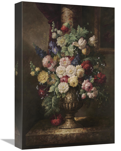 Global Gallery GCS-124747-1218-142 12 x 18 in. Renaissance Floral Art 