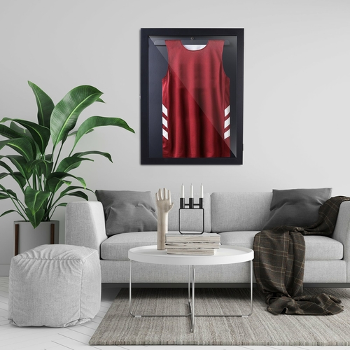 HOMCOM Jersey Frame Display Case Shirt Shadow Box Cabinet Football
