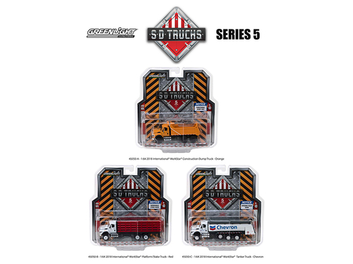 2018 International Workstar Trucks Set of 3 S.D. Trucks Series 5 1/64