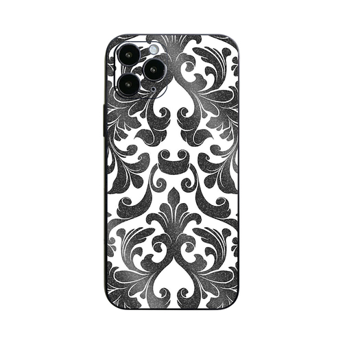 MightySkins GL-APIPH12PR-Black Damask Glossy Glitter Skin for Apple iP