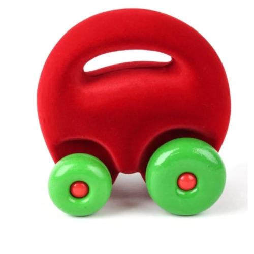 Red Mascot Car – Push & Pull Toy, Soft Easy to Hold & Roll, 100%