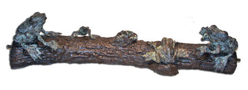 Panut Foundry 80065 Bronze 5 Frogs on Log