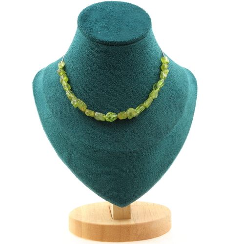 Peridot from Myanmar (Burma) 20 beads necklace.