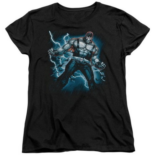 Trevco Batman-Stormy Bane - Short Sleeve Womens Tee - Black- 2X