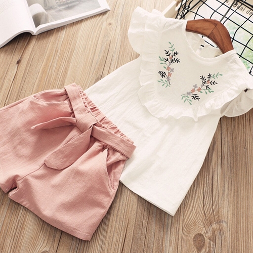 new fashion Cute Short sleeve Toddler Kids Baby