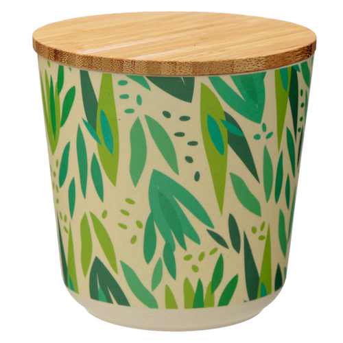 Small Bamboo Composite Storage Jar Willow