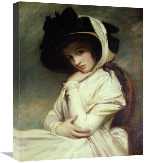 Global Gallery GCS-282758-22-142 22 in. Lady Hamilton in a Straw Hat A