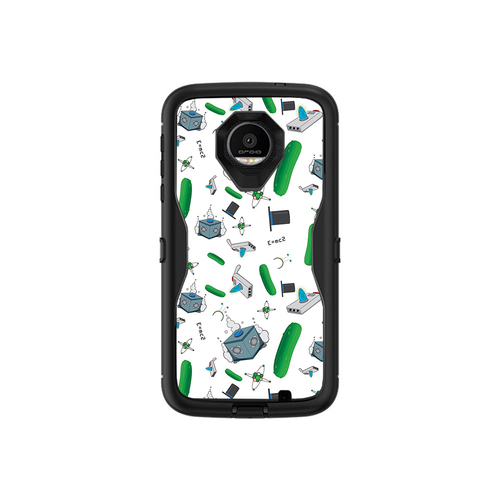 MightySkins MOZDED-Science Cartoon Skin for Otterbox Moto Z Force Droi