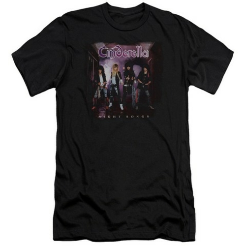 Trevco Cinderella-Night Songs - Short Sleeve Adult 30-1 Tee - Black