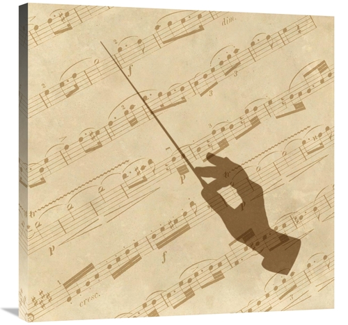 Global Gallery GCS-453945-3030-142 30 x 30 in. Music - Conductor Art P