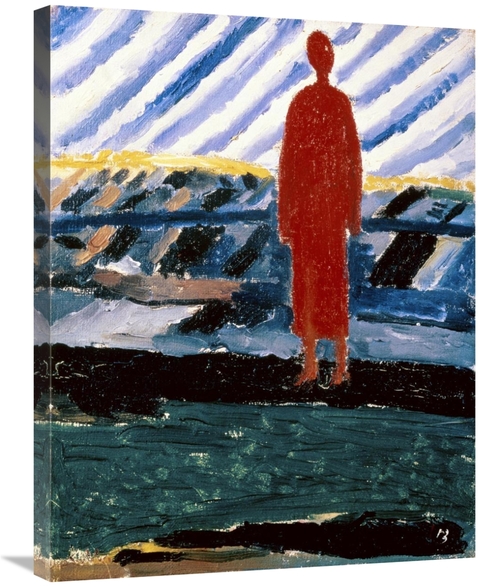 Global Gallery GCS-278327-30-142 30 in. A Red Figure Art Print - Kazim