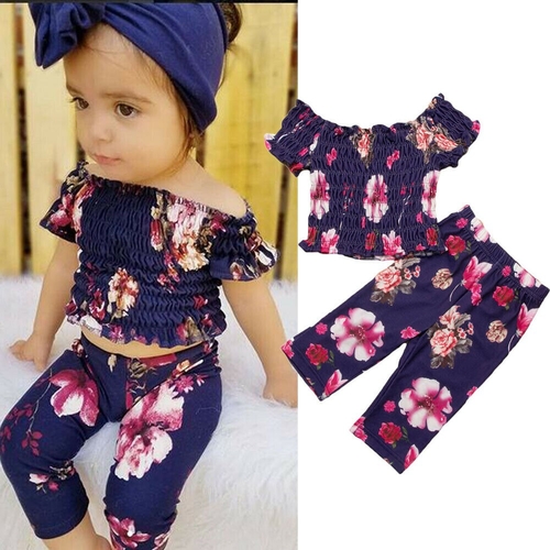 2019 New Summer Baby Girls Kids Clothes Sets