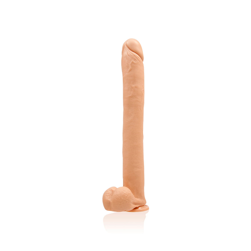 16" Exxxtreme Dong W/suction - Flesh