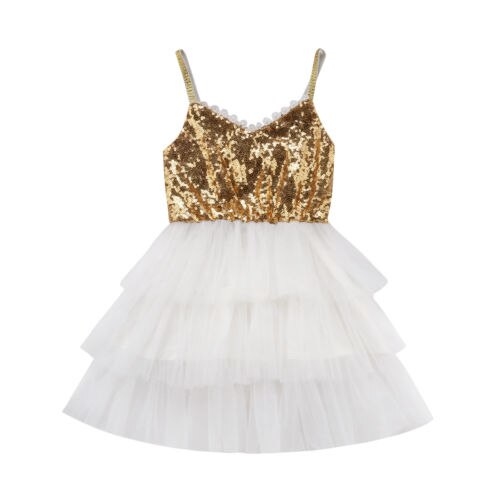 Sequins Baby Kid Girl Dress Party Pageant