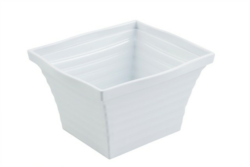 Bon Chef 53101WHITE 10.25 x 9 x 6 in. Americana Square 6 quart Bowl&#4