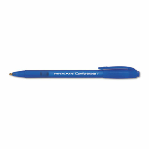 Paper Mate 6360187 ComfortMate Ballpoint Retractable Pen  Blue Ink  Fi