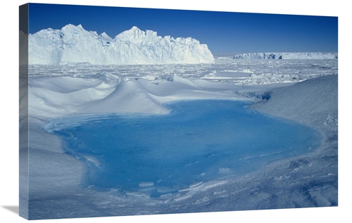 Global Gallery GCS-397781-2030-142 20 x 30 in. Blue Pool on Iceberg&#4