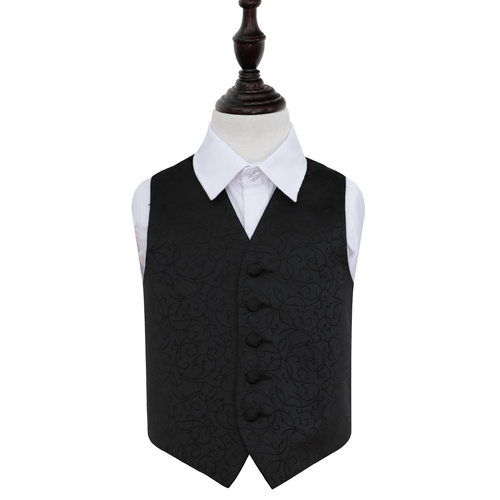Swirl Waistcoat - Boys - Black, 34'