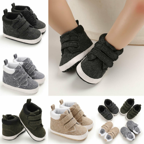 New Newborn Baby Boys Shoes Kids Solid Hook First