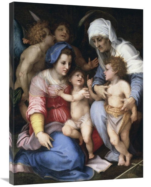 Global Gallery GCS-277354-36-142 36 in. Holy Family with Angels Art Pr