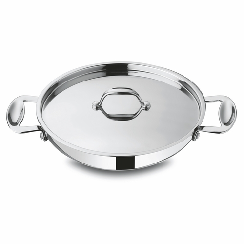 NON STICK SAUTE PAN 2 HANDLES  GLAMOUR STONE CM 32