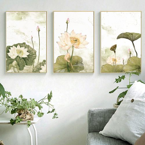 Green Plant Canvas Printings Waterproof Ink