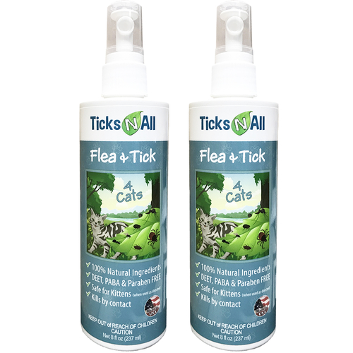 All Natural Flea & Tick 4 Cats 8oz (2 pack)