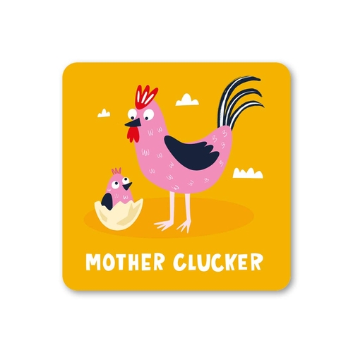 Mother Clucker Coaster (Pack of 6)