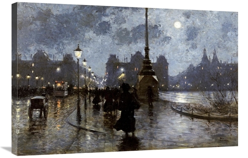 Global Gallery GCS-267976-36-142 36 in. Copenhagen by Night Art Print 