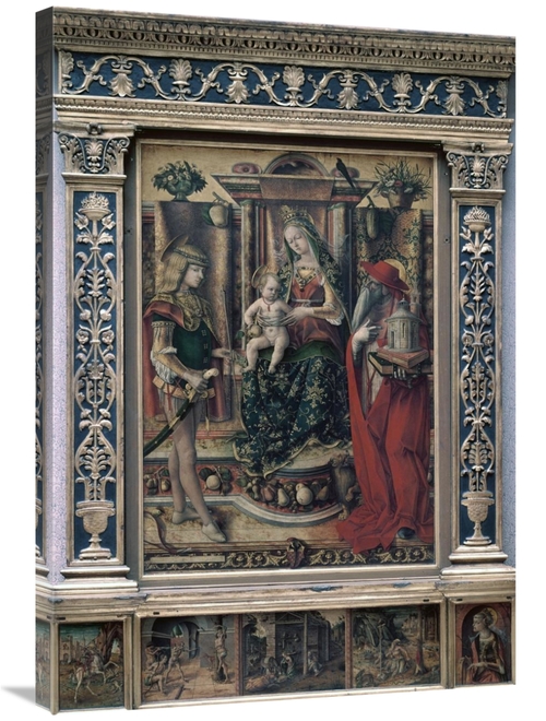 Global Gallery GCS-277151-36-142 36 in. Madonna & Child with St. Jerom