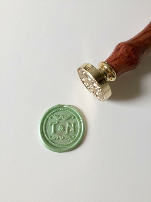 Personalized Wedding Wax Seal Stamp with initials