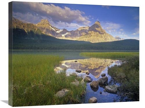 Global Gallery GCS-397033-2228-142 22 x 28 in. Howse Peak & Mount Chep