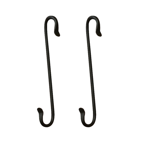 ACHLA Designs TSH-16-2 8 in. S-Hook, Black - Pack of 2