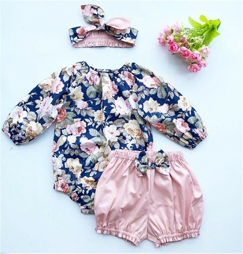 3PCS 2019 Brand New Newborn Infant Baby Girl