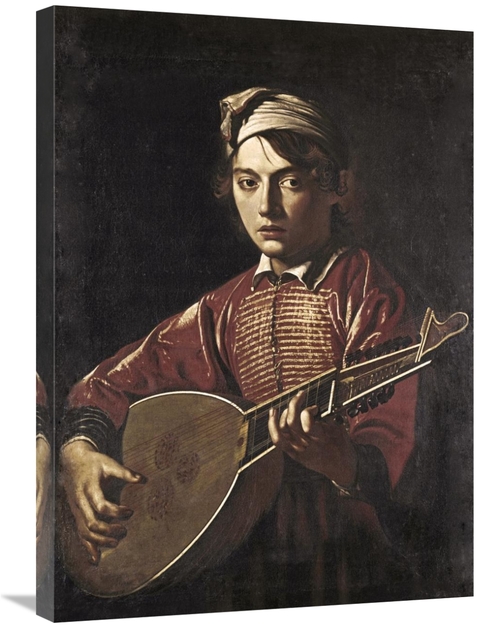 Global Gallery GCS-281826-30-142 30 in. The Lute Player Art Print - Ca