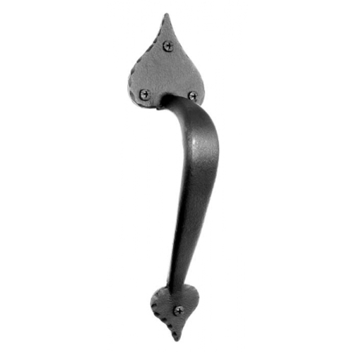 Acorn RPKBP Cast Iron Heart Door Pull - Black