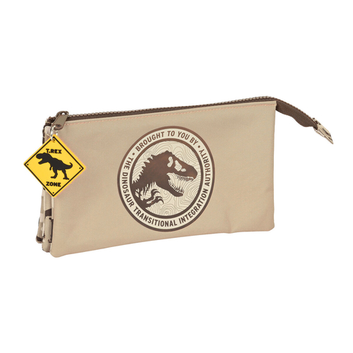 School Case Jurassic World Dominion Brown (22 x 12 x 3 cm)