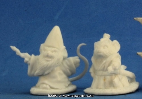 Reaper Miniatures REM77288 25mm Scale Mousling Sorcerer & Samurai - Ge