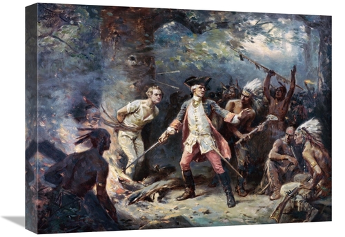 Global Gallery GCS-277535-22-142 22 in. Rescue of Major Israel Putnam 