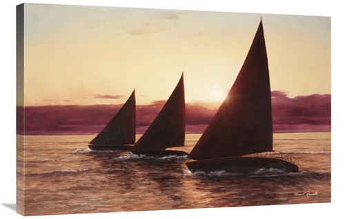 Global Gallery GCS-394006-2436-142 24 x 36 in. Evening Sail Art Print 