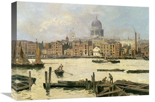 Global Gallery GCS-267227-22-142 22 in. A View of St. Pauls from the T