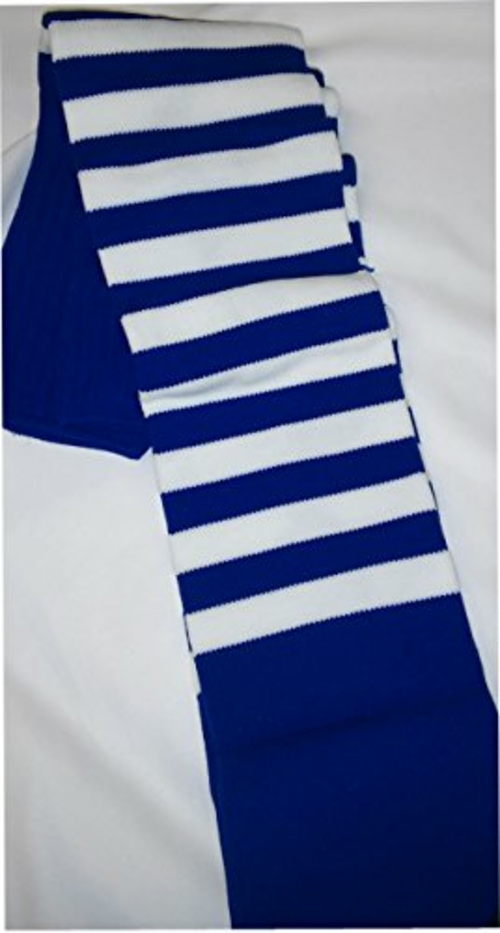 Alexander Costume 23-089-BL-W Deluxe Striped Socks, Blue & White