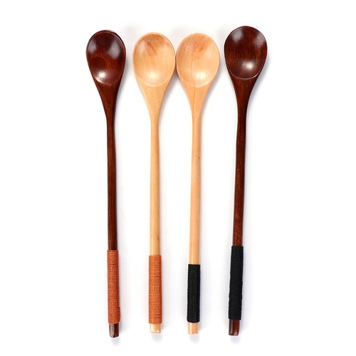 1PC 20x3cm Wooden Spoons Large Long Handled Spoon