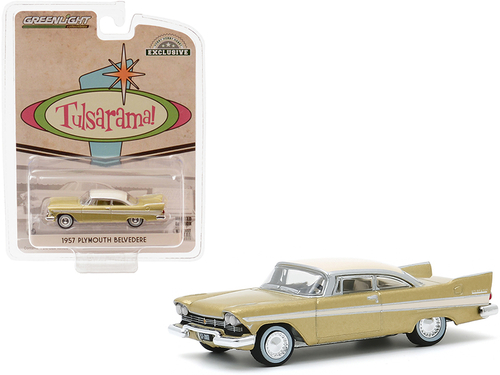 1957 Plymouth Belvedere Desert Gold with Sand Dune White Top Tulsa