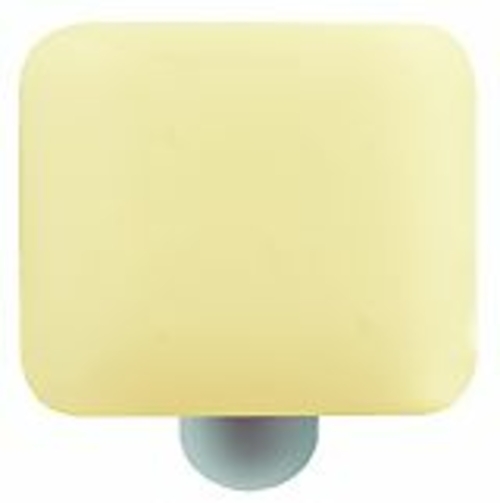 Hot Knobs HK1040-KA Marzipan Striker Square Glass Cabinet Knob - Alumi