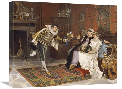 Global Gallery GCS-268283-22-142 22 in. The Suitor Art Print - Cesare 