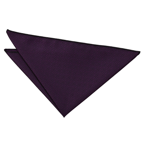 Greek Key Handkerchief - Cadbury Purple