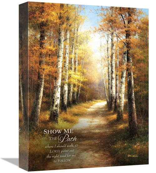 Global Gallery GCS-349388-1216-142 12 x 16 in. Birch Walk with Verse A