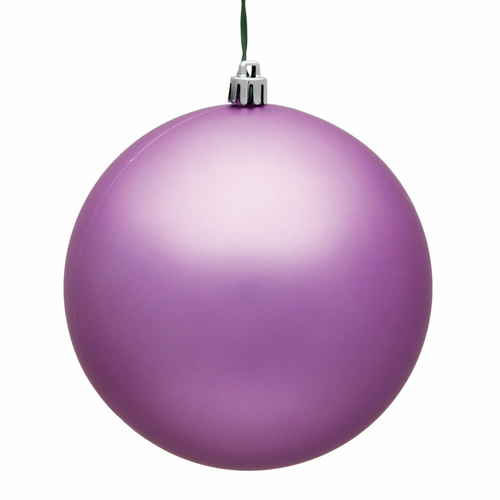 4 in. Orchid Matte UV Treated Christmas Ornament Ball - 6 per Bag