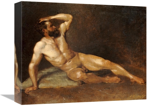 Global Gallery GCS-267817-16-142 16 in. A Reclining Male Nude Art Prin